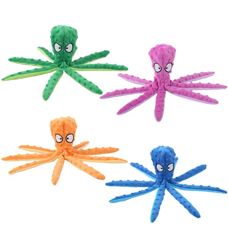Indestructible Dog Chew Toy - Pet Plush Toy Octopus Dog Interactive