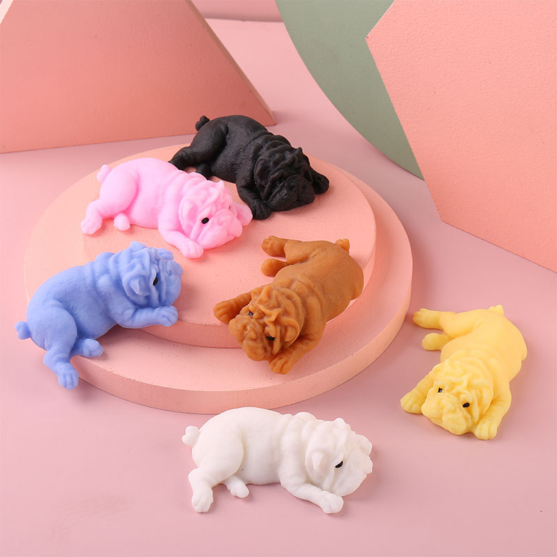 Interactive Squeaky Plush Dog Toy - Squishy Dogs Anime Fidget Toys Puzzle