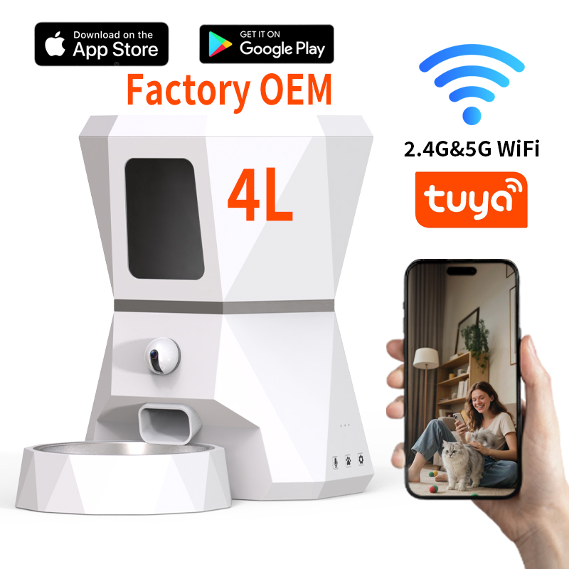 Pet Feeders - Top-Quality 4L Tuya APP Control WIFI