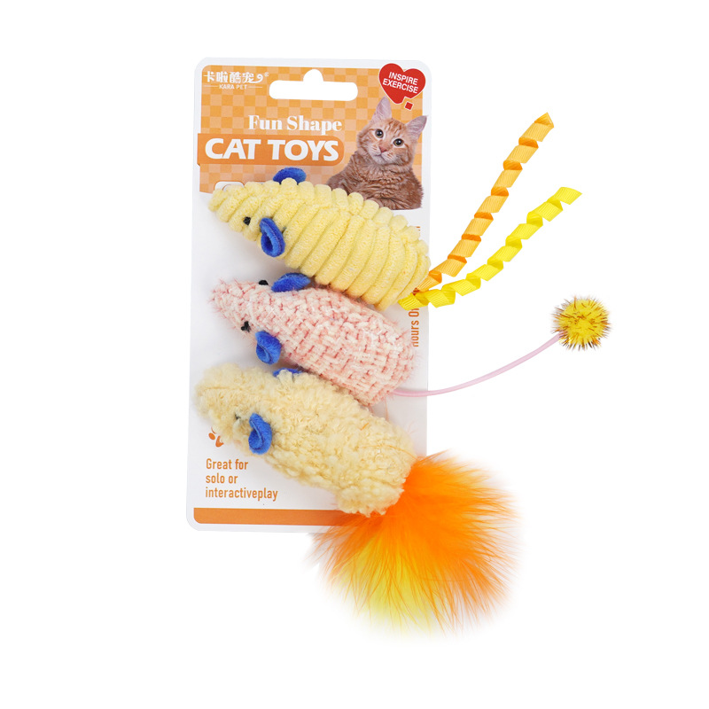 Cat Toys 3pcs Plush Simulated  - đánh giá và giá Catnip Interactive Plush Mouse