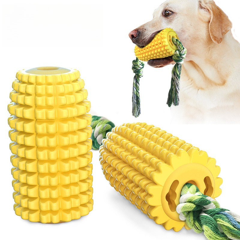 Corn-Shaped Dog Chew Toy for A - đánh giá và giá Dog Rope Toy Aggressive Chewers