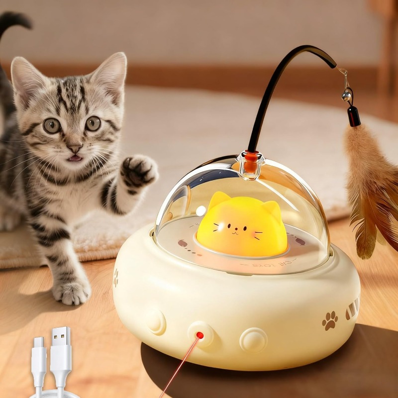 Low Noise 2 in 1 Rechargeable  - đánh giá và giá Laser Pointer Cat Toy Automatic
