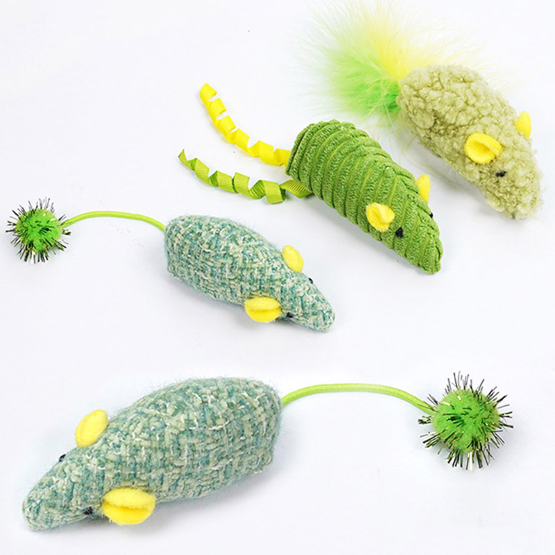 3pcs Realistic Mouse Plush Cat - đánh giá và giá Catnip Interactive Plush Mouse