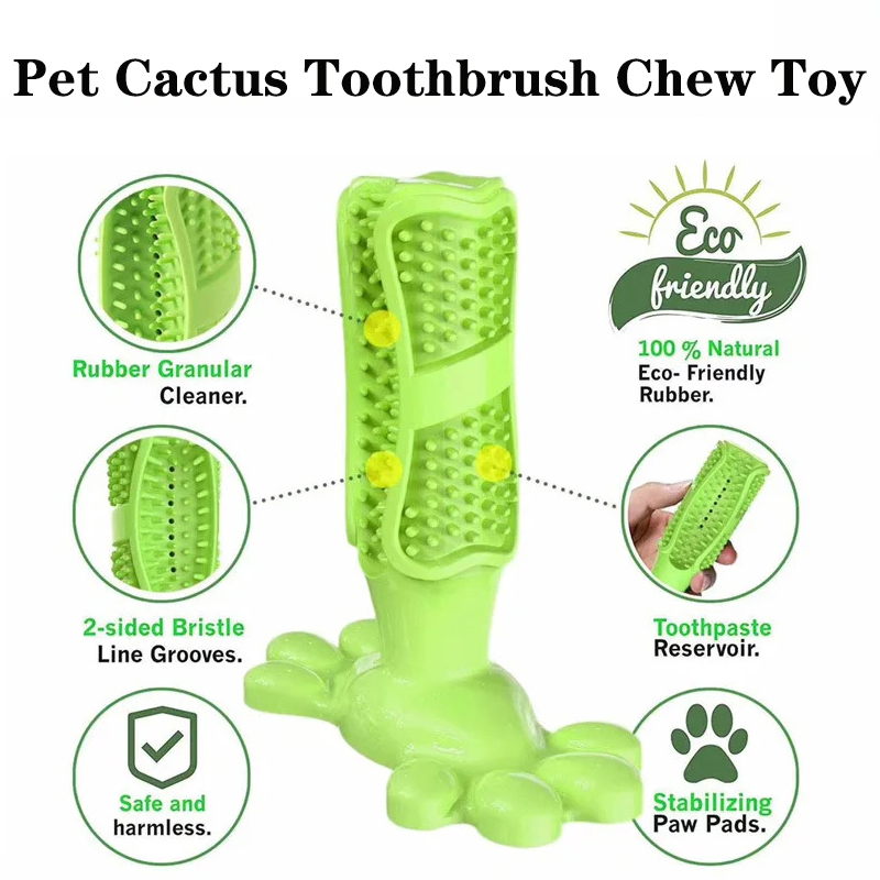 Pet Dog Cactus Interactive Rub - đánh giá và giá Rubber Treat Dispensing Dog Toy