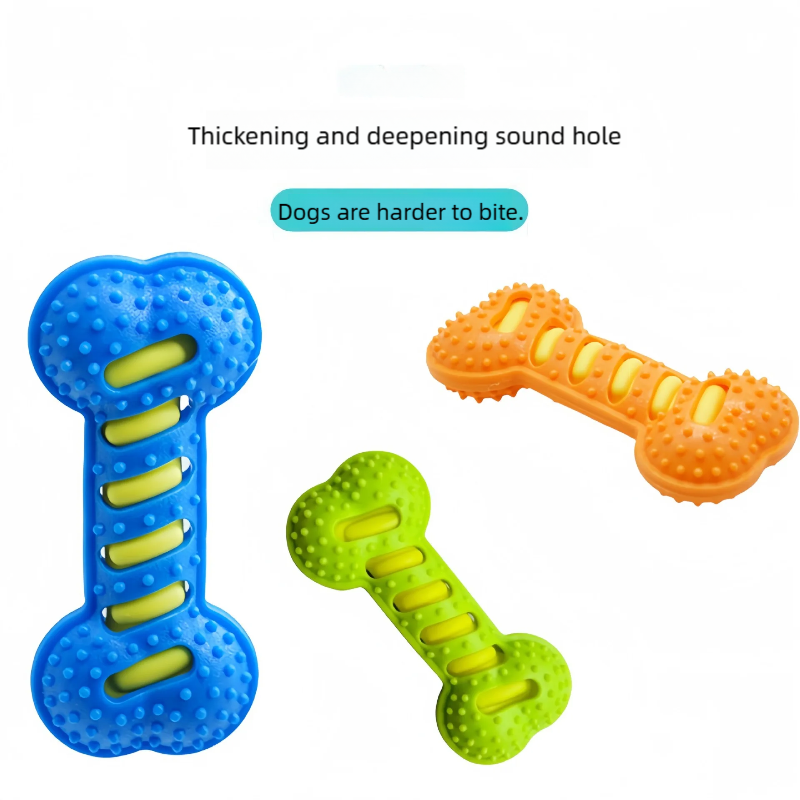 Pet Dog Toys Rubber Bone Shape - đánh giá và giá Teeth Cleaning Dog Chew Bone