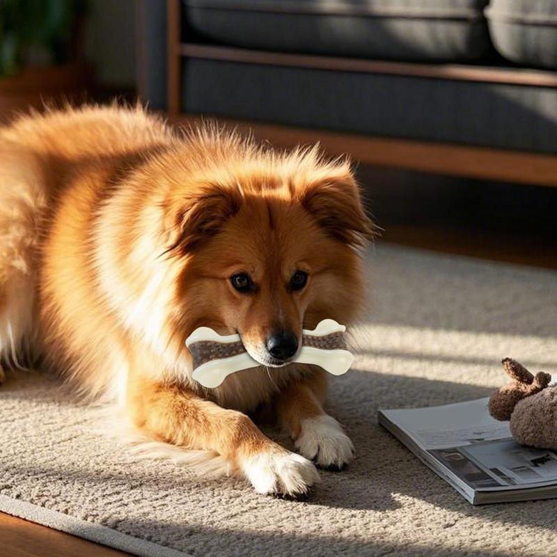 Dog Bone Toy Interactive Clean - đánh giá và giá Teeth Cleaning Dog Chew Bone