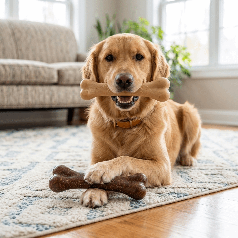 Bone Shaped Bone Chew Toy Beef - đánh giá và giá Teeth Cleaning Dog Chew Bone