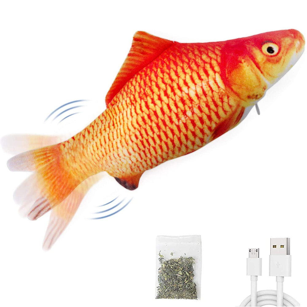 Cat Toys Fish USB Charger Fish - đánh giá và giá Electric Floppy Fish Dog Toy