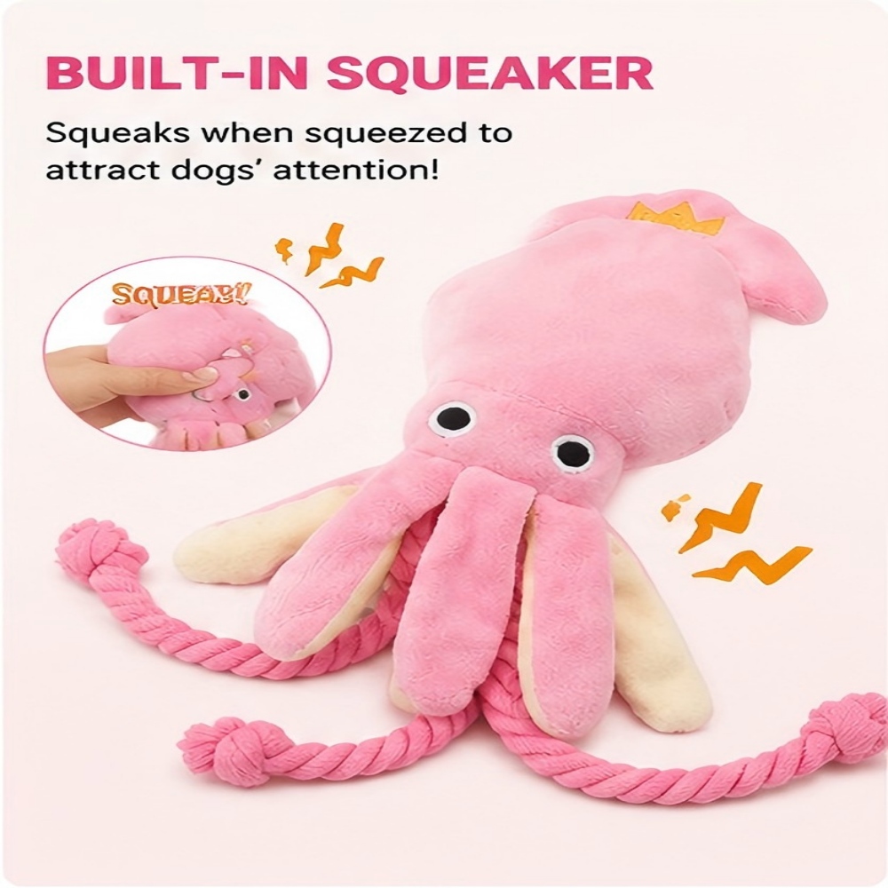 Giant Plush Octopus Dog Chew T - đánh giá và giá Dog Rope Toy Aggressive Chewers
