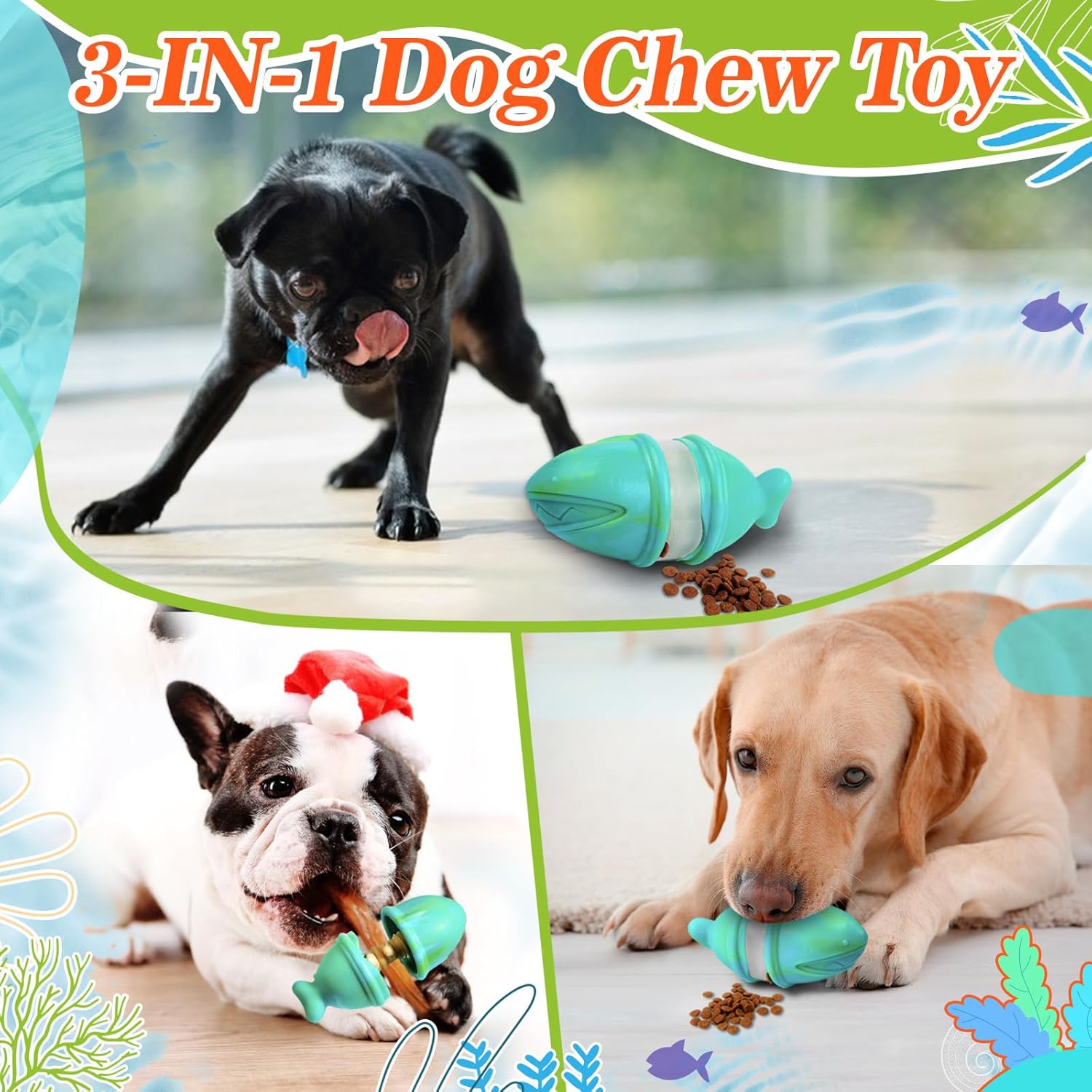 2-in-1 Treat Dispensing Chew T - đánh giá và giá Rubber Treat Dispensing Dog Toy