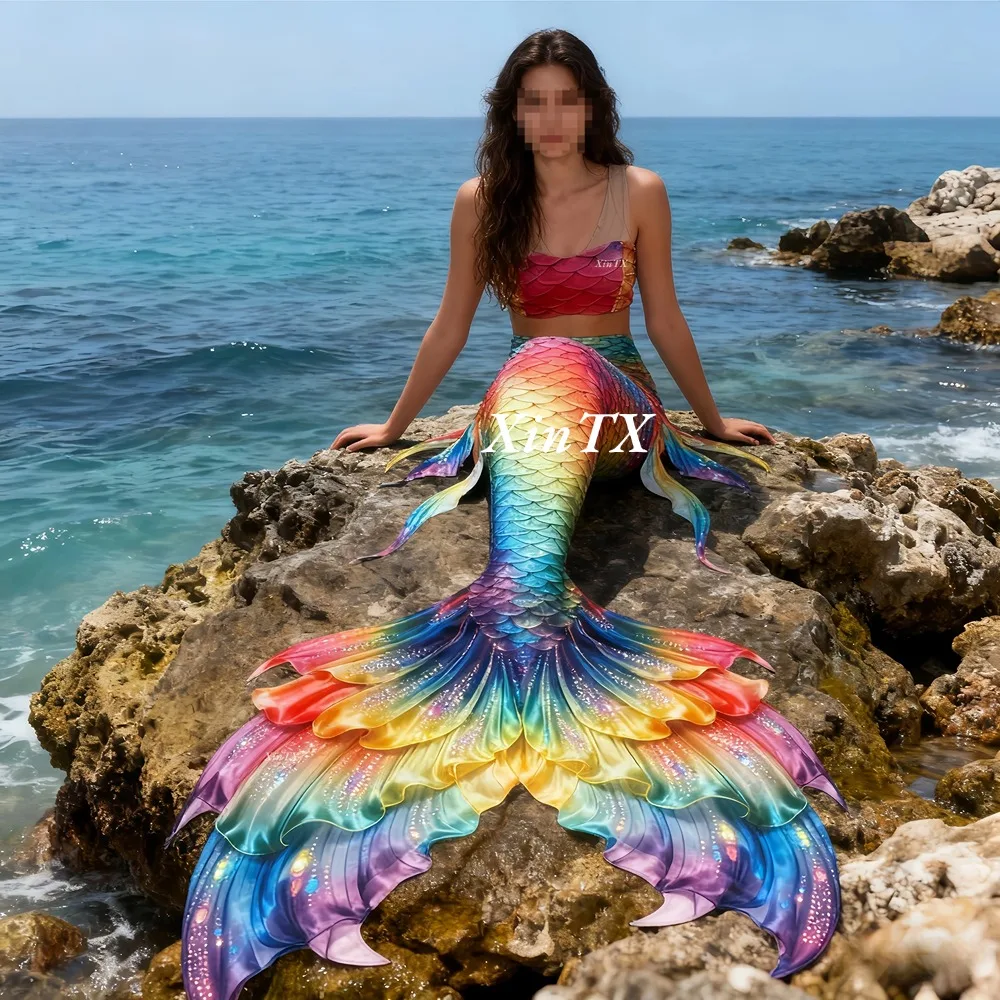 Mermaid tail rainbow-colored l - đánh giá và giá Aquarium