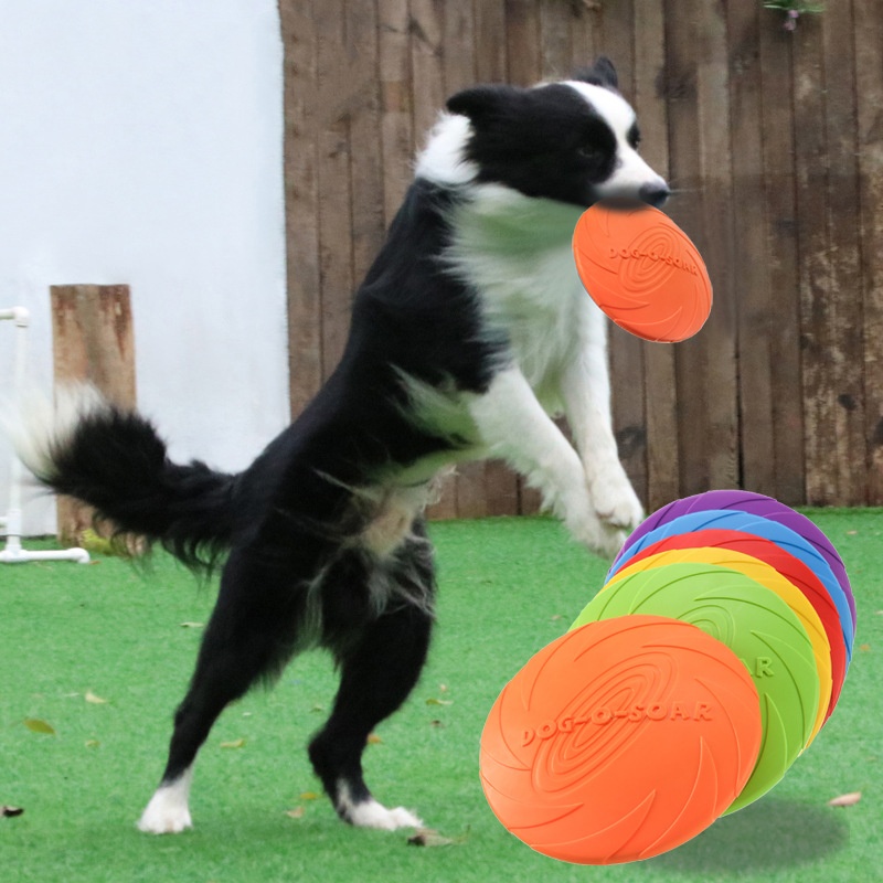 Interactive Silicone Flying Sa - đánh giá và giá Flying Disc Dog Training Toy