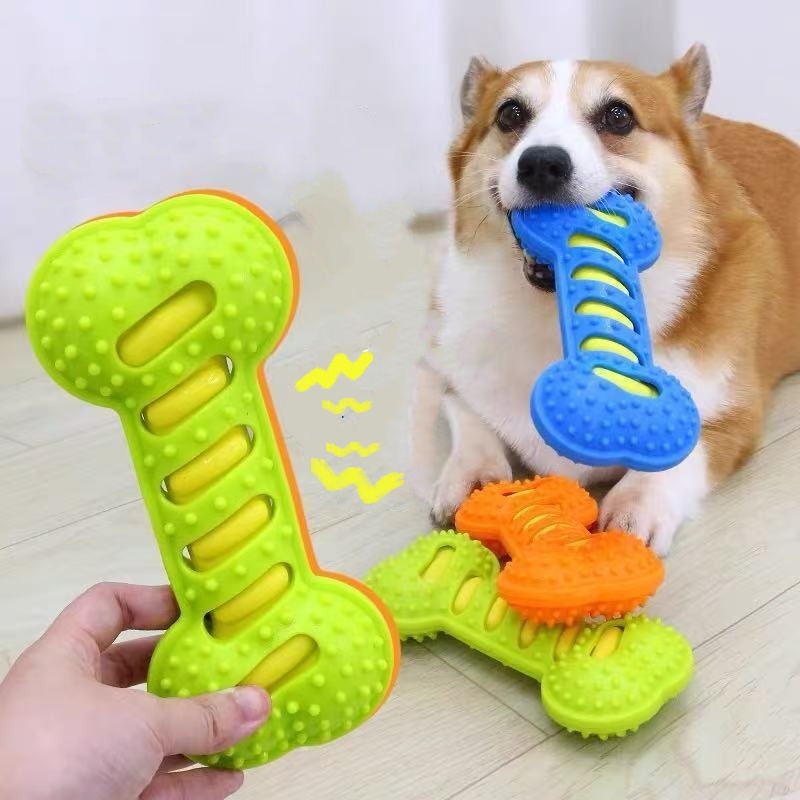 Durable Rubber Dog Chew Toy Sq - đánh giá và giá Teeth Cleaning Dog Chew Bone
