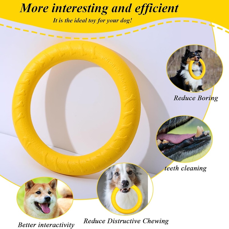 Dog Toys Pet Flying Discs EVA  - đánh giá và giá Suction Cup Dog Tug Toy