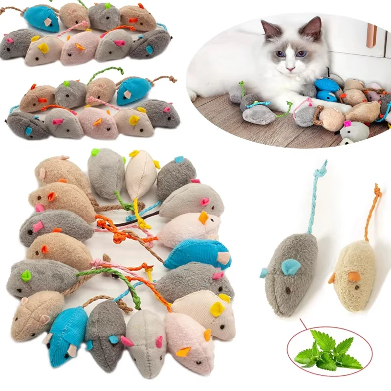 5pcs Rattle Cat Mouse Toys Als - đánh giá và giá Catnip Interactive Plush Mouse