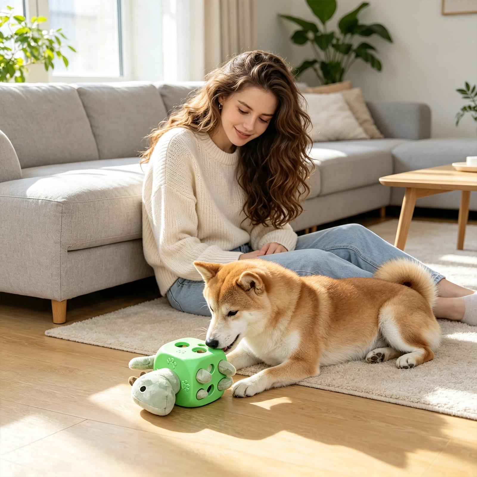 Interactive Dog Toy Interactiv - đánh giá và giá Rubber Treat Dispensing Dog Toy