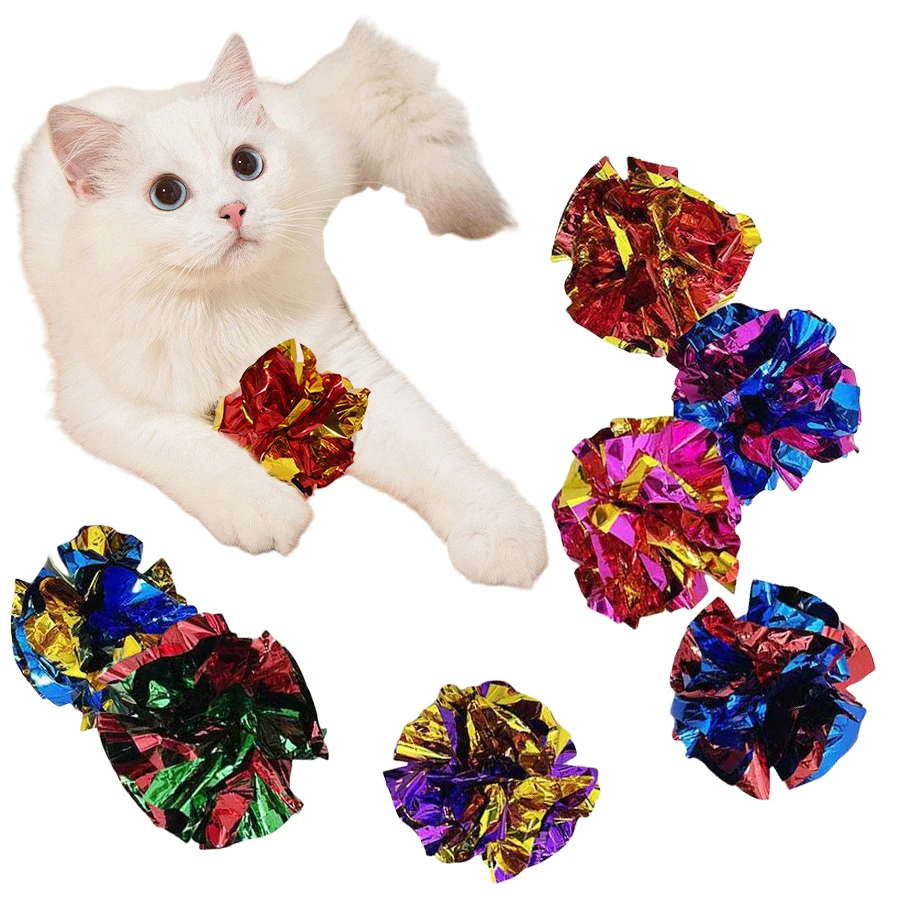5/10Pcs Crinkle Ball Cat Toys  - đánh giá và giá Laser Pointer Cat Toy Automatic